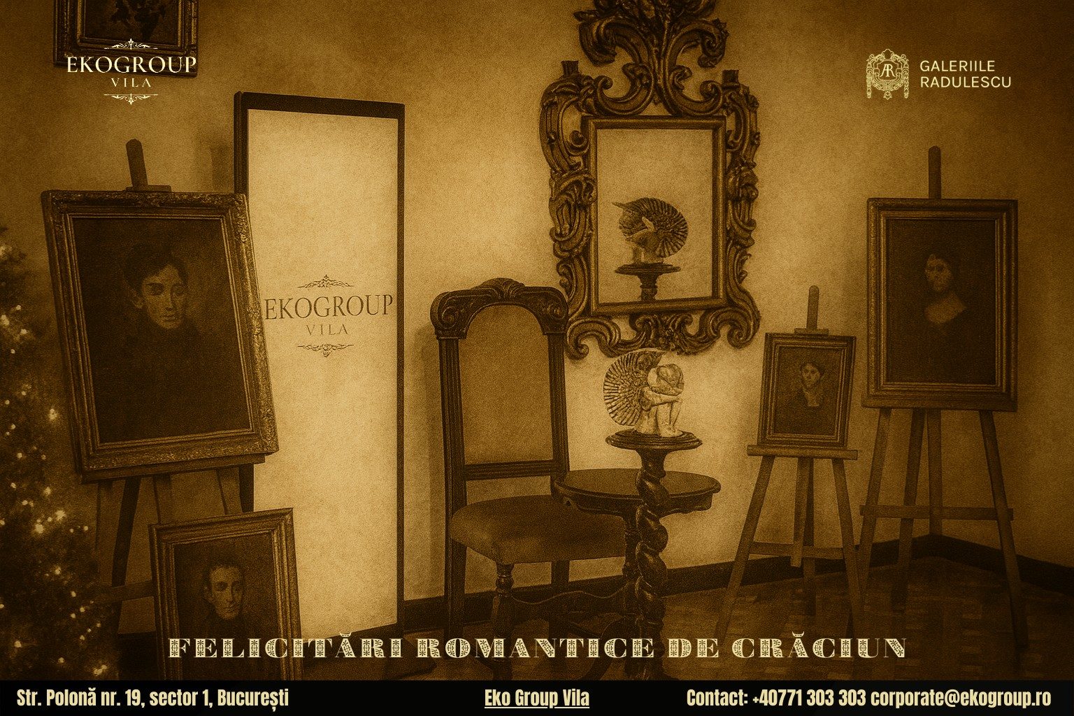 Urări de Crăciun învăluite în farmecul perioadei interbelice, celebrate în cadrul evenimentului Crăciunul anilor ’30 găzduit de Eko Group Vila